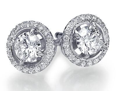 עגילי יהלומים - EDS-2210 C